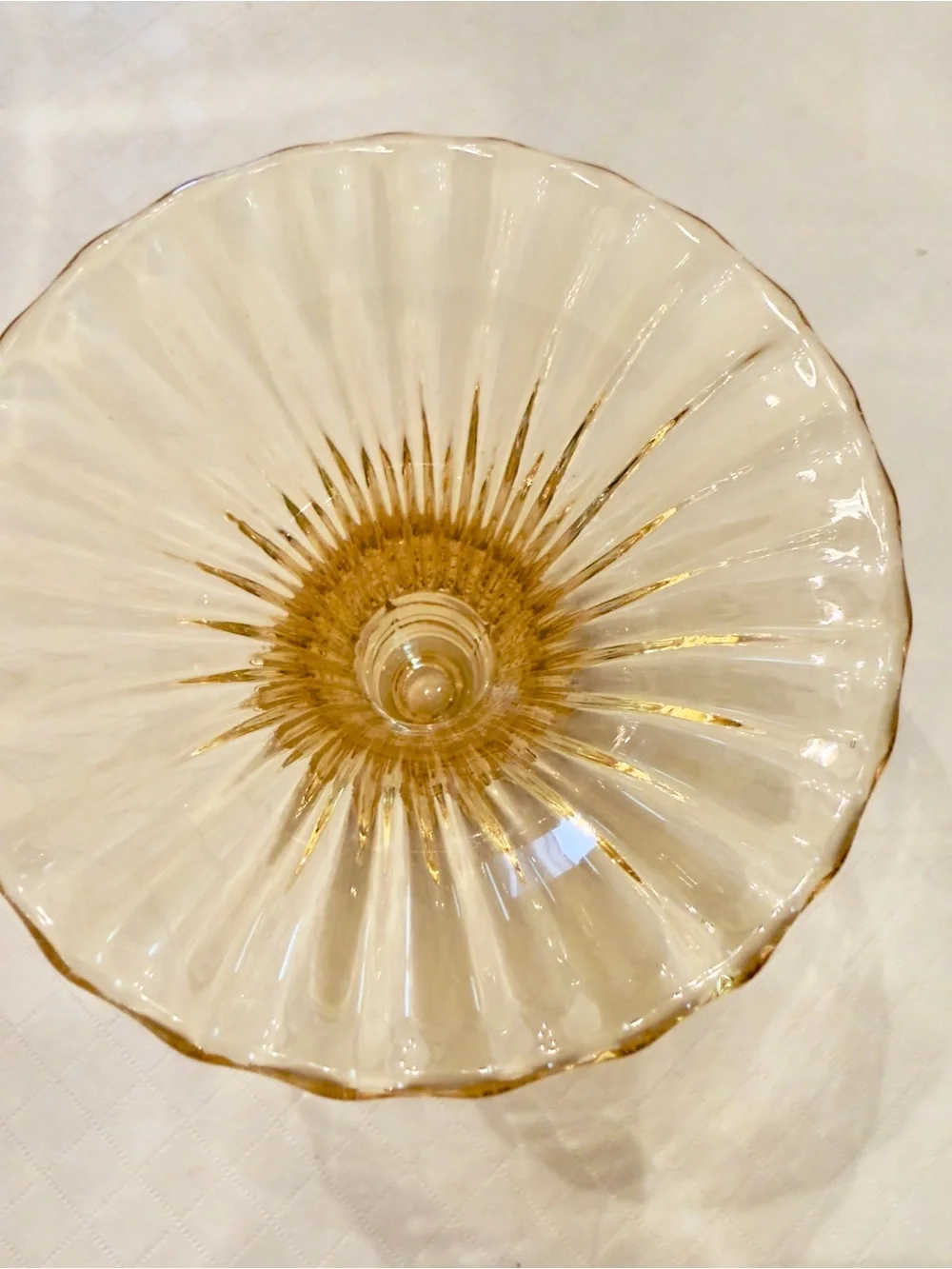 Heisey Sahara 1469 Ridgeleigh Flared Vase